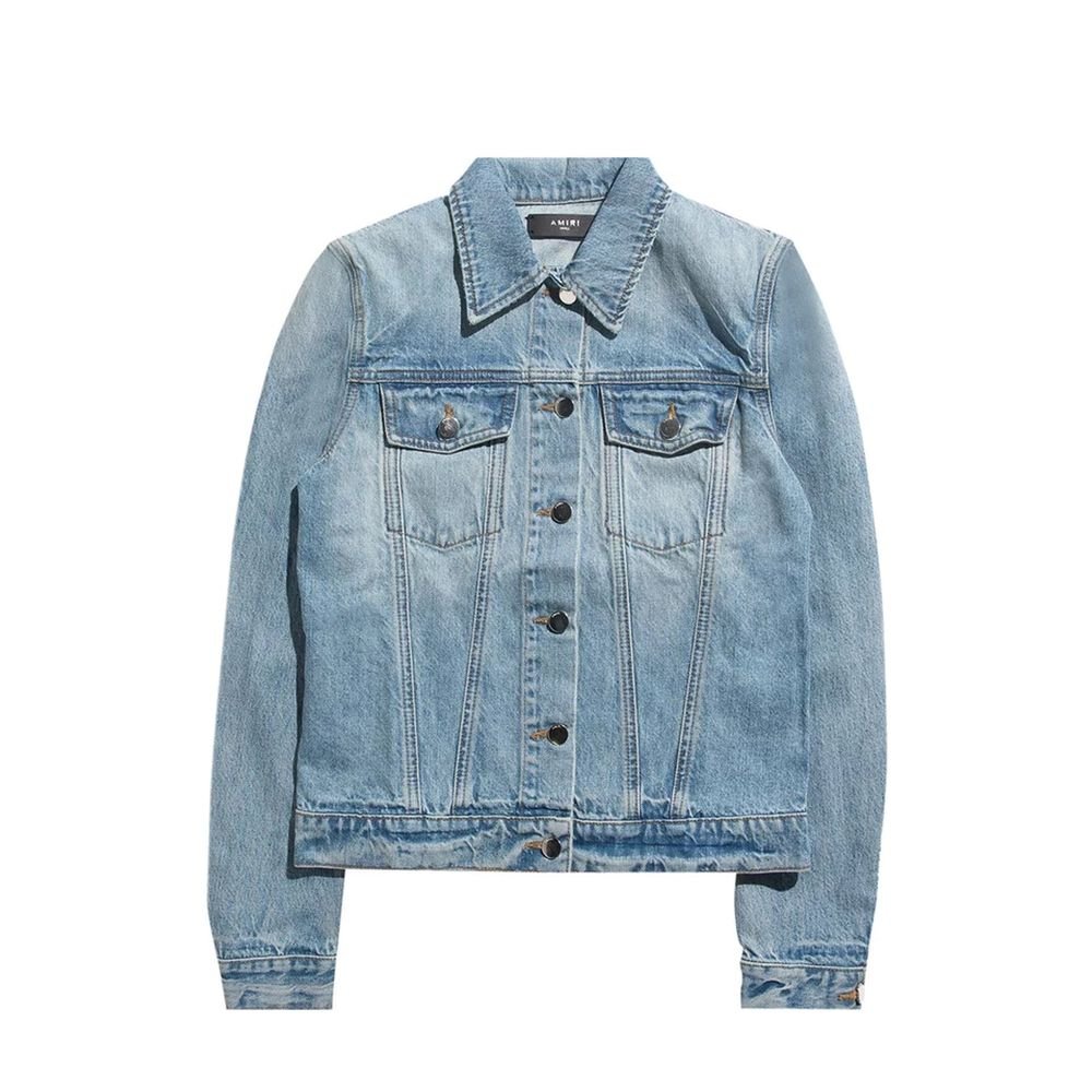 Amiri Μπλε Denim Jacket από Βαμβάκι