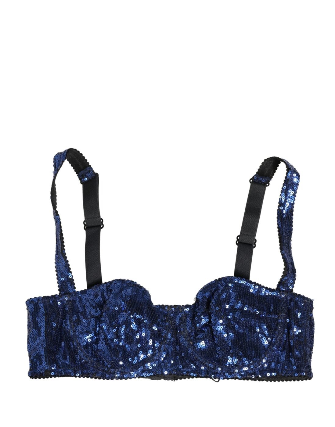 Dolce & Gabbana Μπλε Balconette Σουτιέν με Παγιέτες