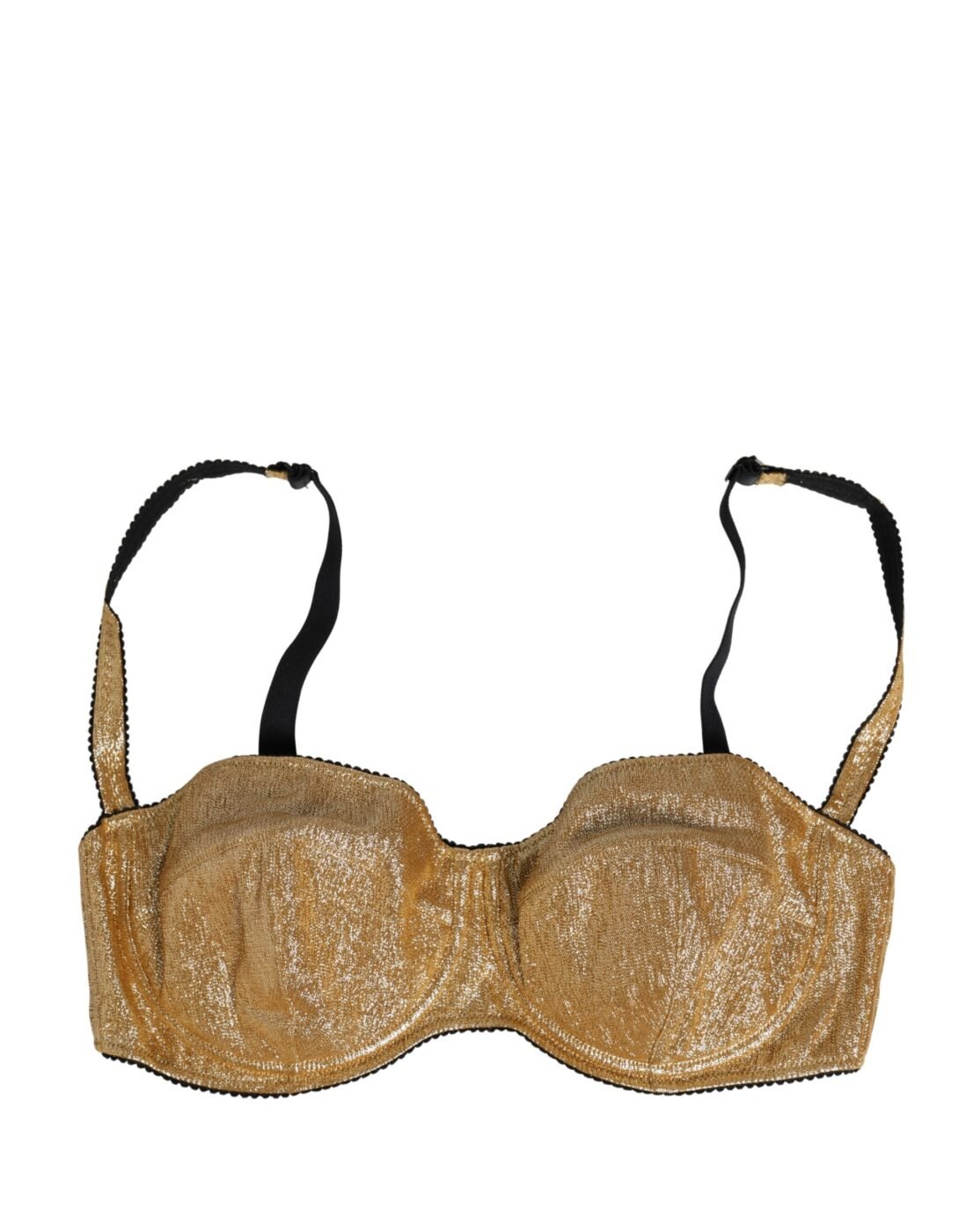 Dolce & Gabbana Χρυσό Balconette Σουτιέν με Μπανέλα (Semi-Padded)