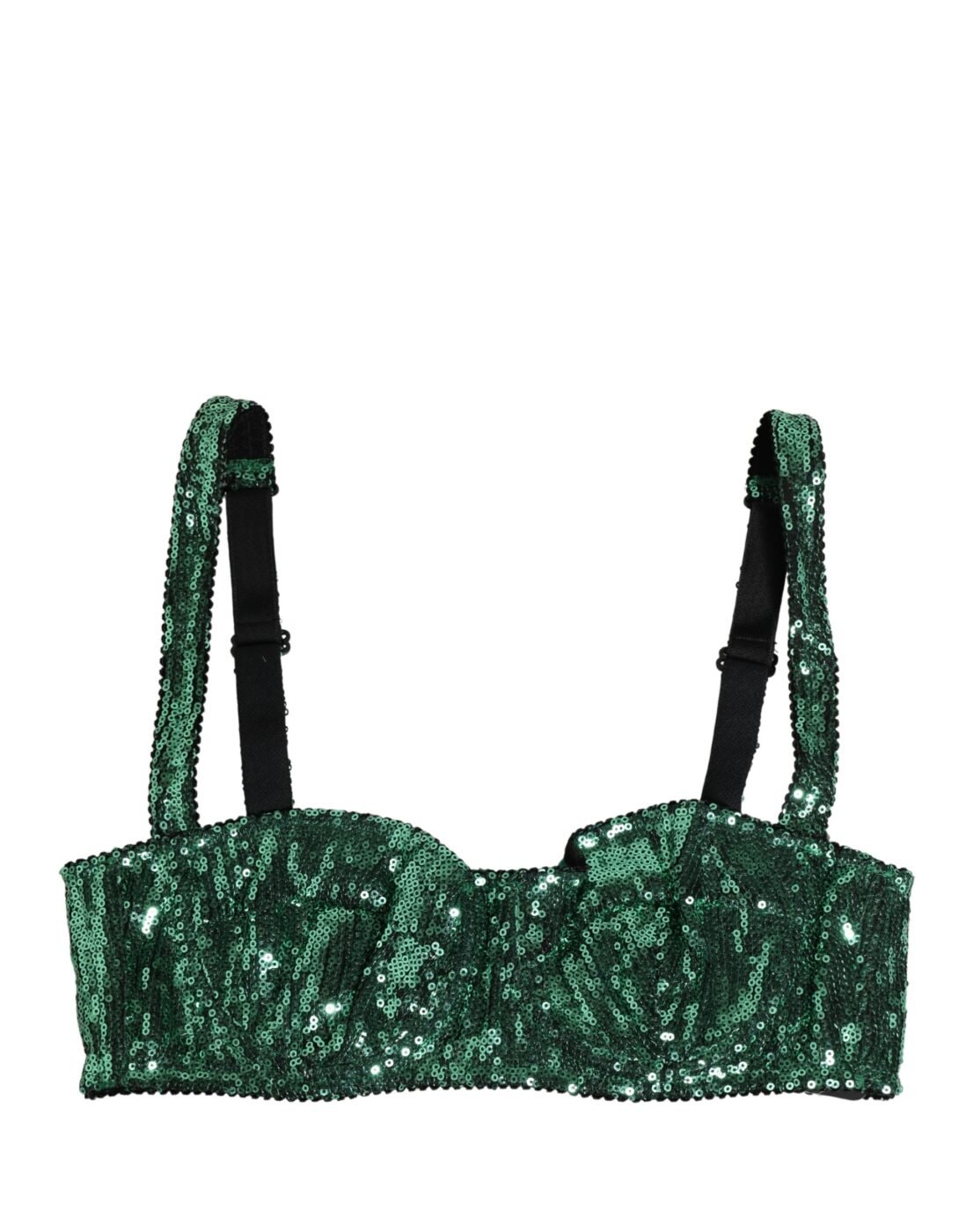 Dolce & Gabbana Πράσινο Balconette Σουτιέν με Παγιέτες