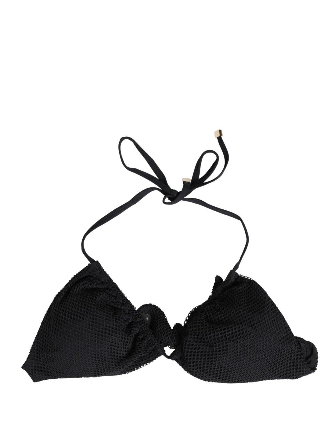 Dolce & Gabbana Μαύρο Bikini Top Τριγωνικό με Ενίσχυση (Halter)
