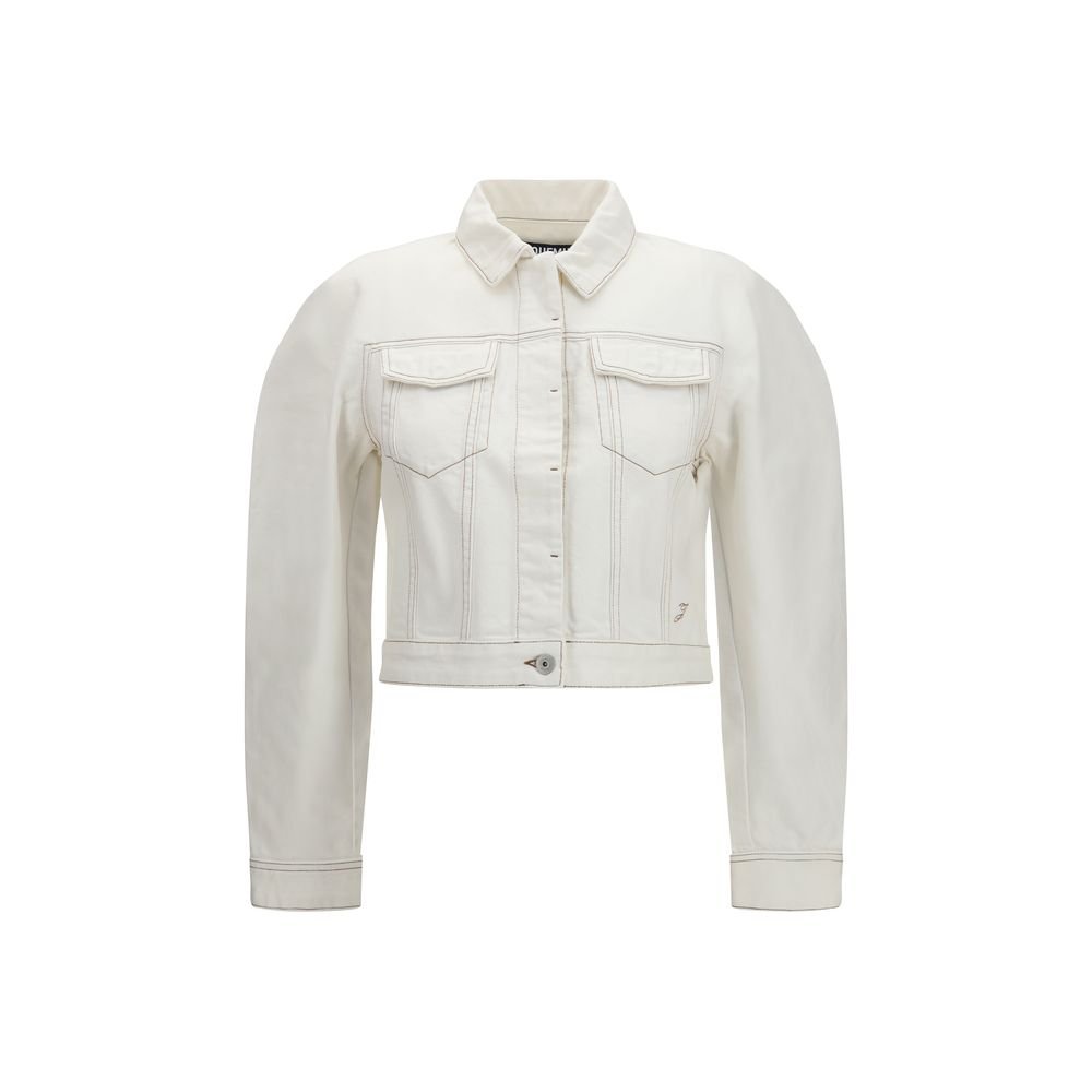 Jacquemus Λευκό Denim Jacket από Βαμβάκι