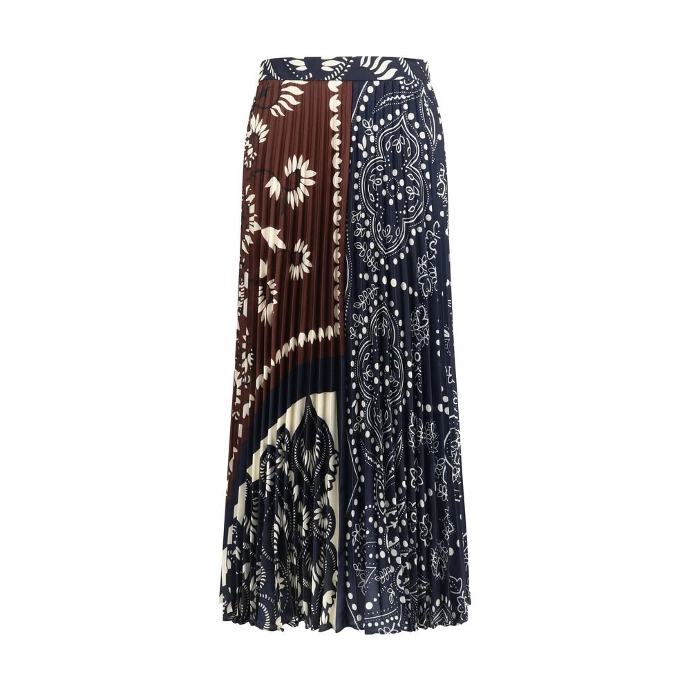 Max Mara Πολύχρωμη Midi Φούστα Milord με Πιέτες