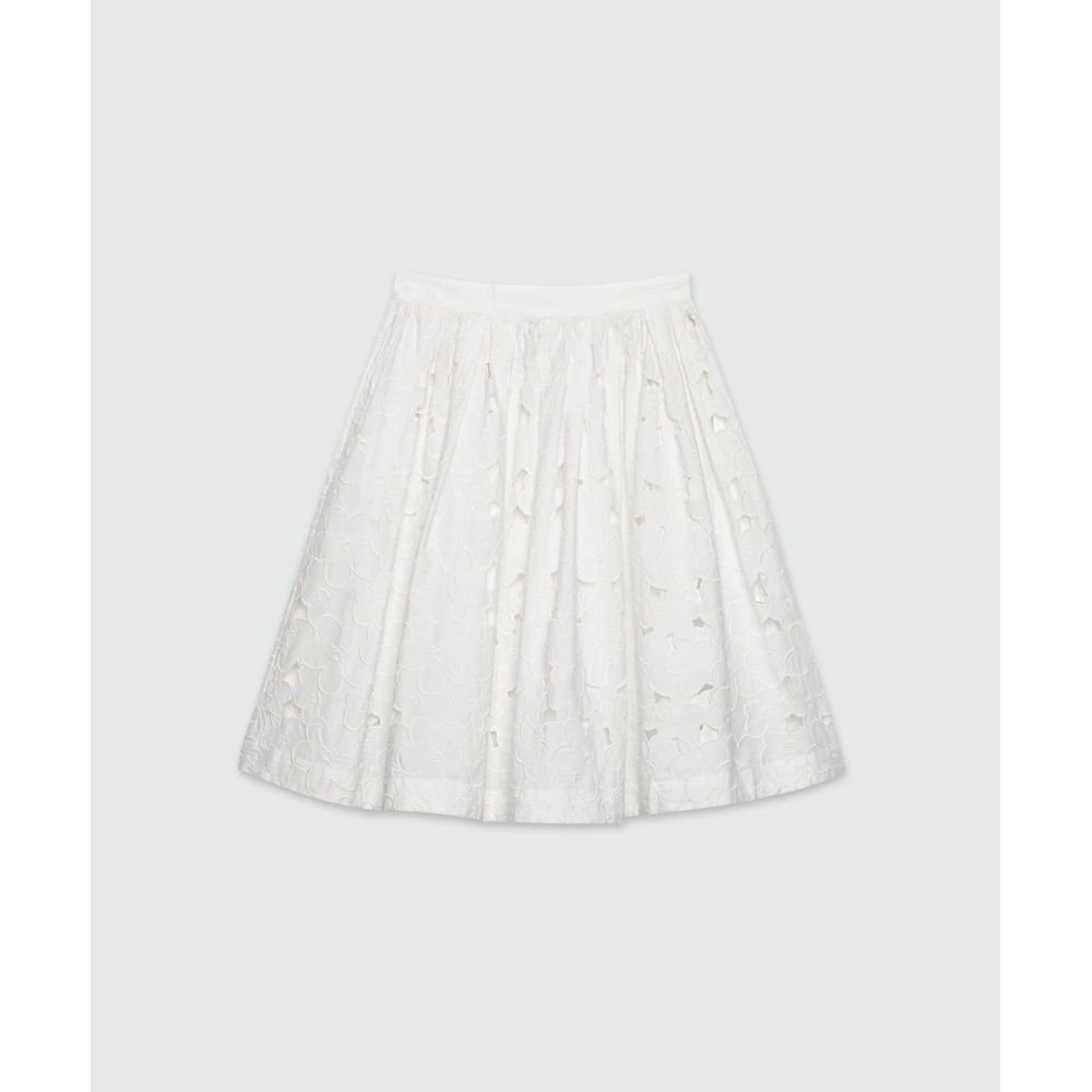 MSGM Λευκή Mini Φούστα από Βαμβάκι