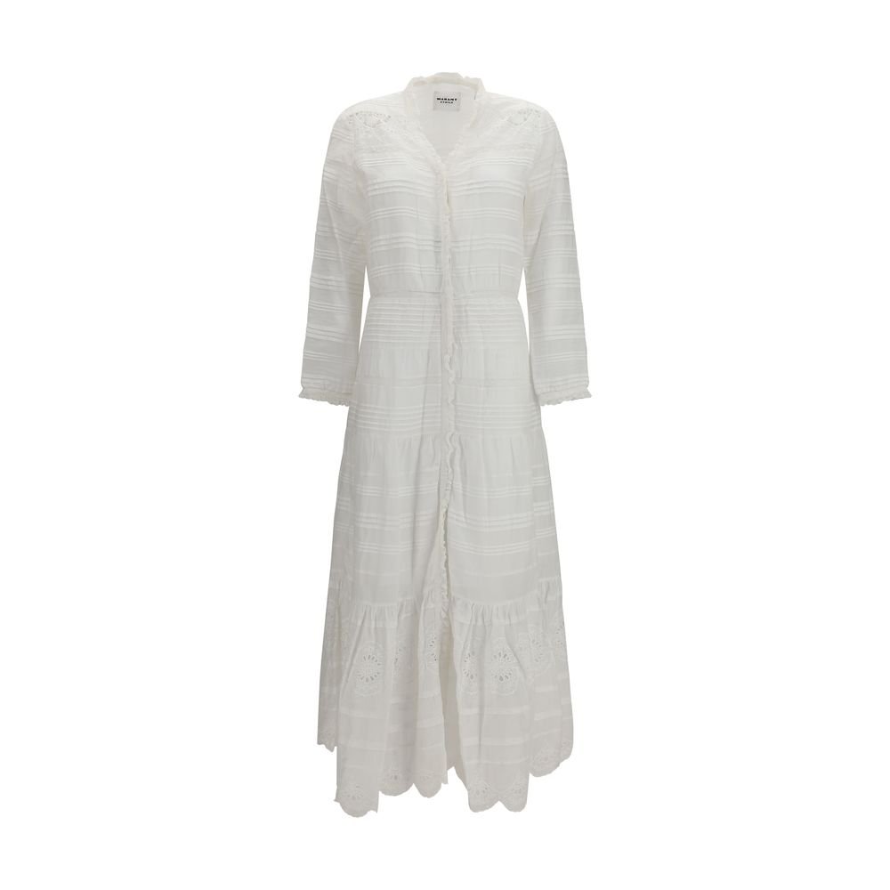 Marant Étoile Λευκό Βαμβακερό Shirt Φόρεμα Daniva