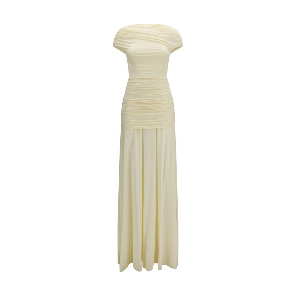 Self-Portrait Jersey Maxi Φόρεμα από Βισκόζη με Draped Σχέδιο