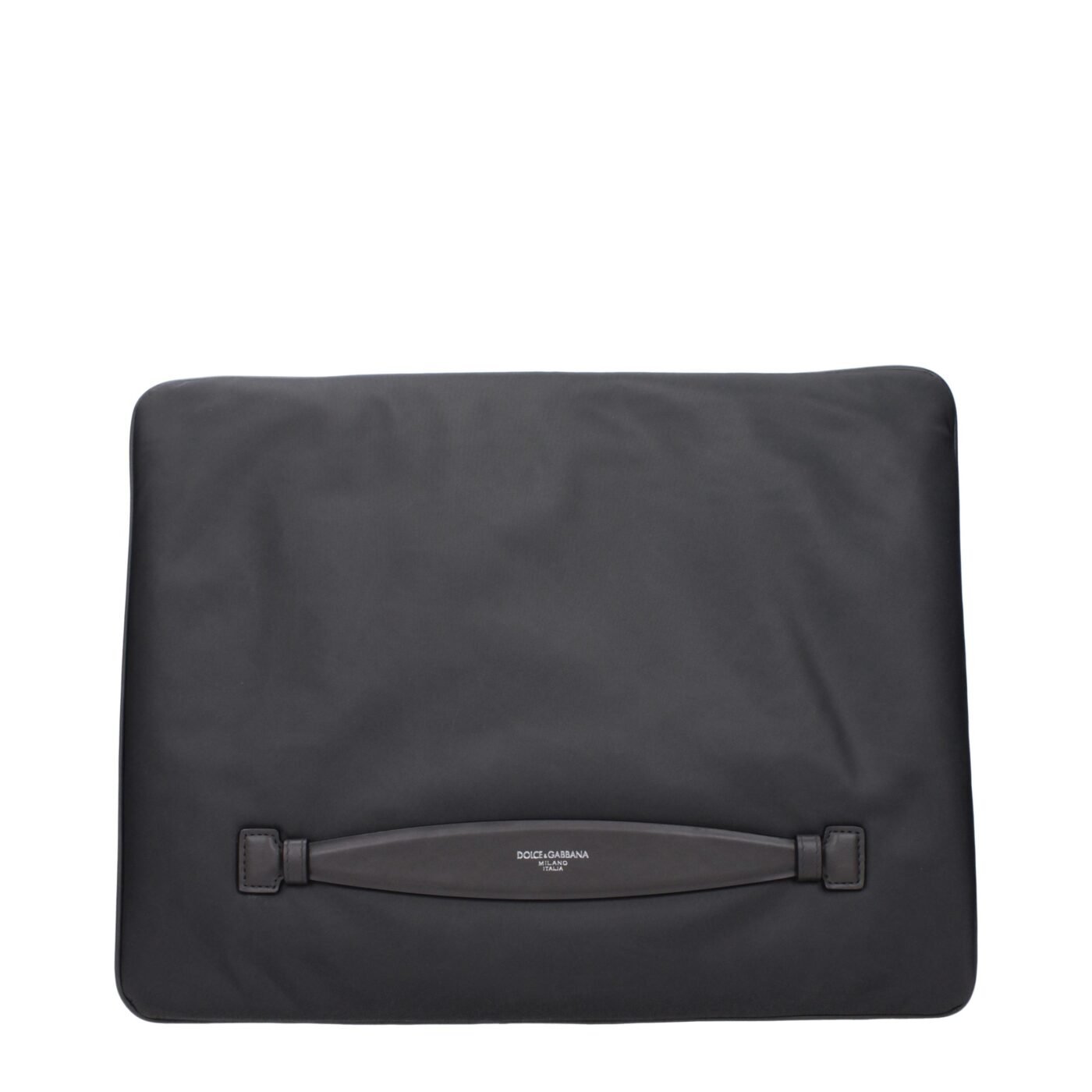 Dolce & Gabbana Γκρι Fabric Clutch Τσάντα με Λογότυπο