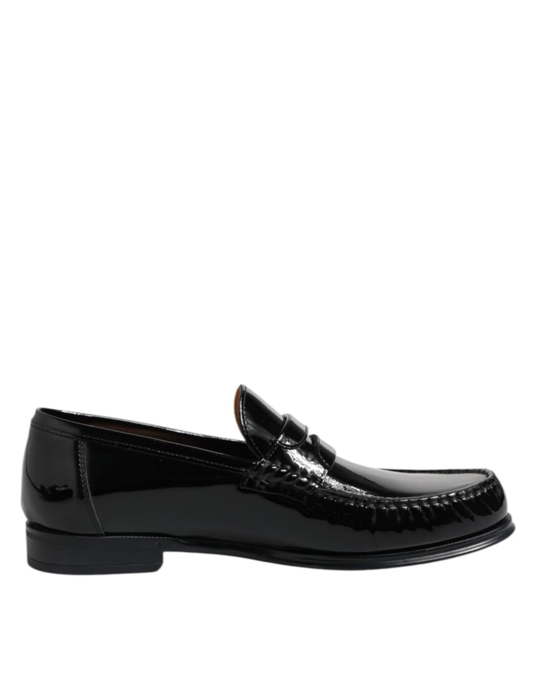 Dolce & Gabbana Μαύρα Δερμάτινα Slip-On Loafers Dress Shoes