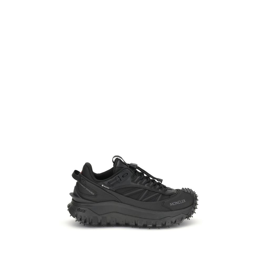 Moncler Μαύρα Athletic Sneakers Trailgrip GTX από Δέρμα Μοσχαριού Bos Taurus