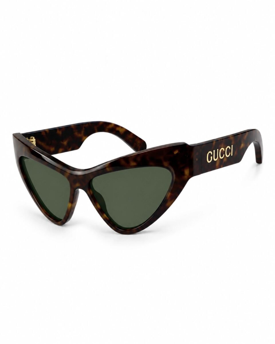 Gucci GG1294S 004 Γυναικεία Havana Cat-Eye Γυαλιά Ηλίου με Πράσινους Φακούς