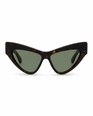 Gucci GG1294S 004 γυναικεία Havana cat-eye γυαλιά ηλίου με πράσινους φακούς