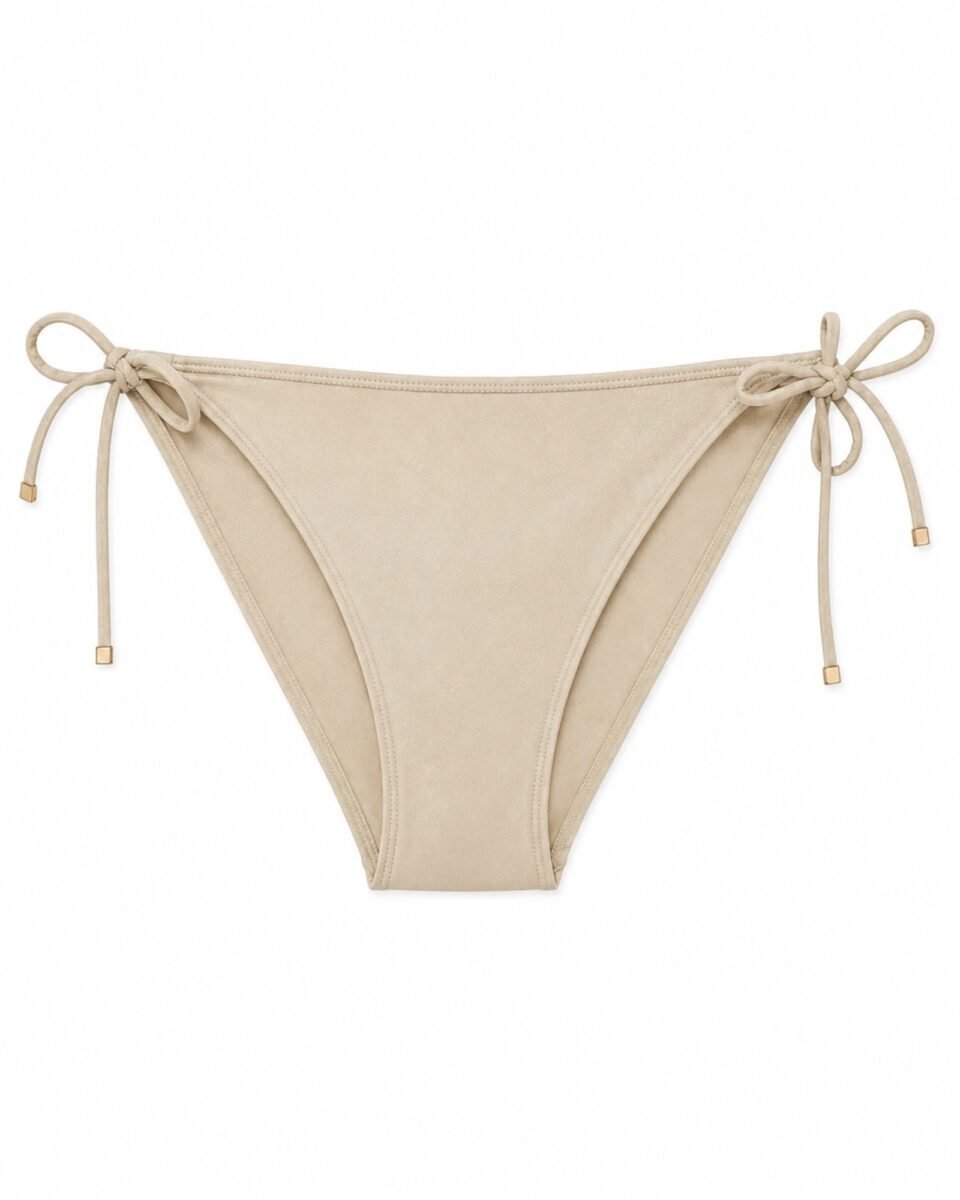 Tommy Hilfiger Γυναικείο Σαμπανί Bikini Slip με Κορδονάκια