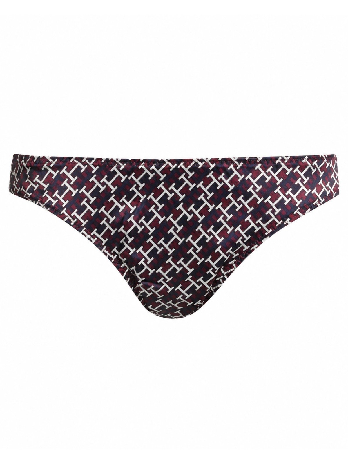 Tommy Hilfiger γυναικείο bikini σλιπ με monogram print μπλε μπορντό