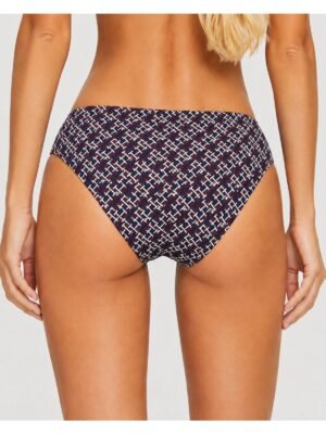 Tommy Hilfiger γυναικείο monogram bikini σλιπ πίσω όψη σε μοντέλο