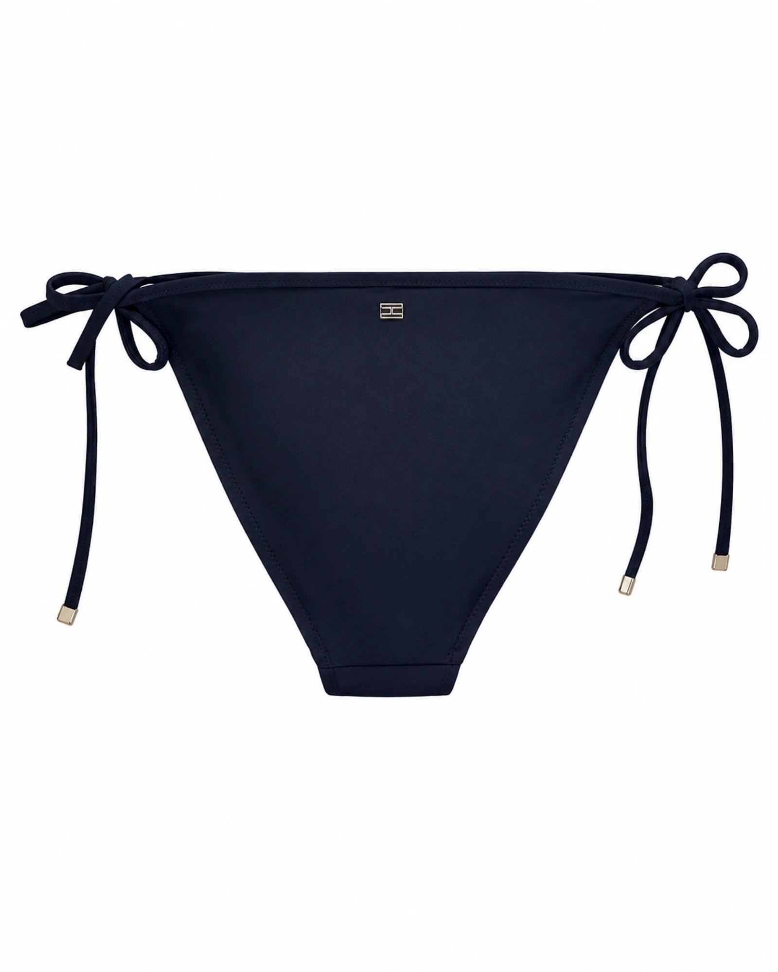 Tommy Hilfiger navy bikini bottom με πλαϊνά δεσίματα πίσω όψη