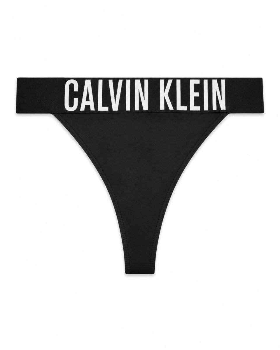 Calvin Klein Γυναικείο Bikini Bottom String High Leg Μαύρο