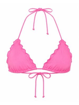 Luli Fama neon ροζ γυναικείο τρίγωνο μπικίνι τοπ LF1760108S