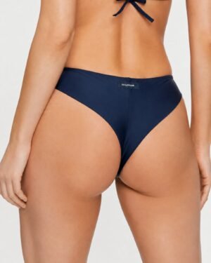 Tommy Hilfiger Brazilian bikini bottom μπλε πίσω όψη με Hilfiger logo