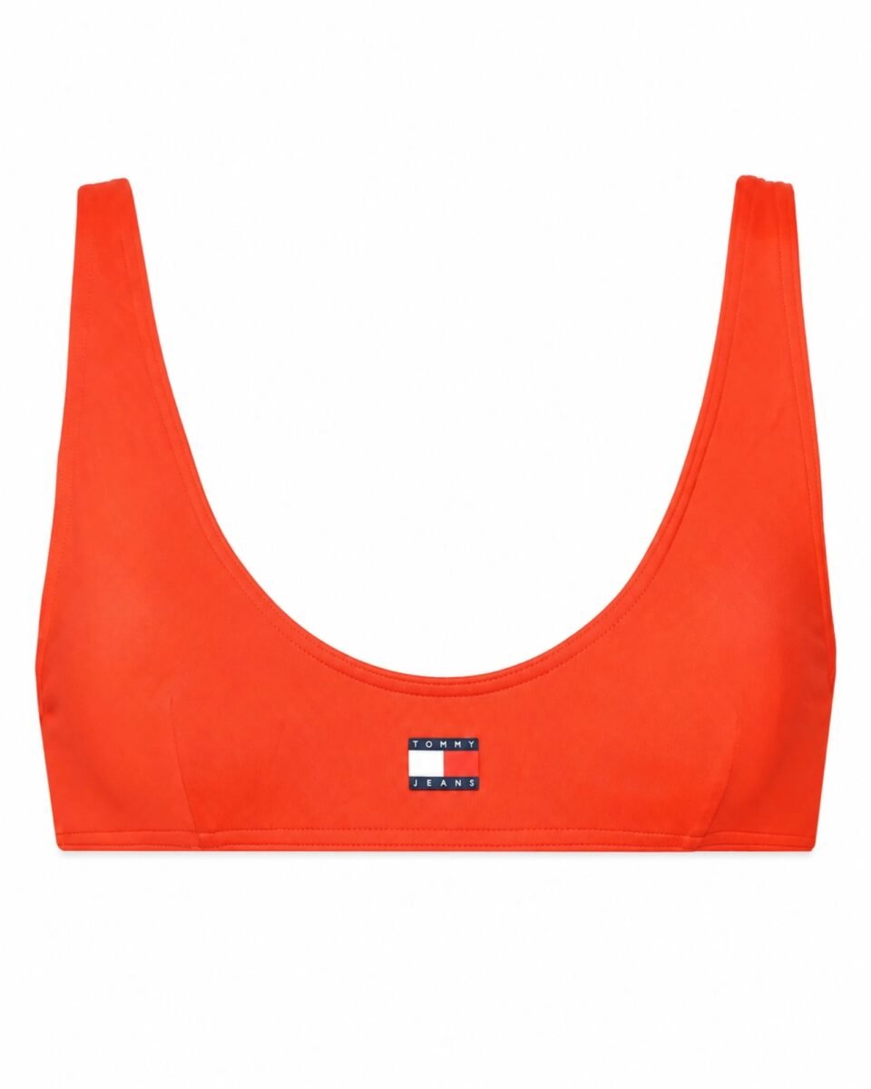 Tommy Jeans Γυναικείο Bikini Top Heritage Scoop Κόκκινο