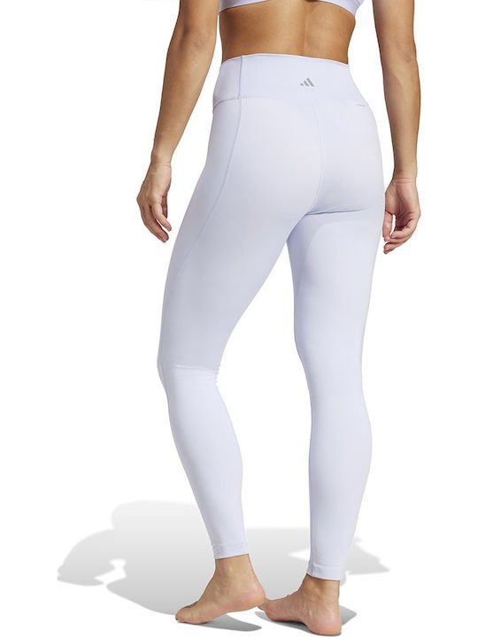 πίσω όψη adidas Performance All Me Essentials JI8346 μωβ ψηλόμεσο γυναικείο κολάν
