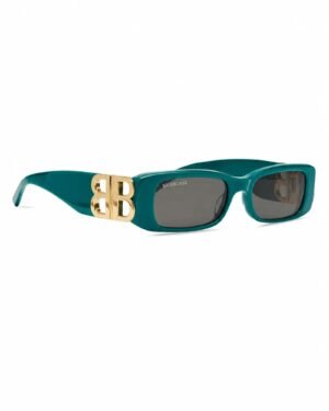 Διαγώνια όψη πράσινων γυαλιών ηλίου Balenciaga BB0096S 006