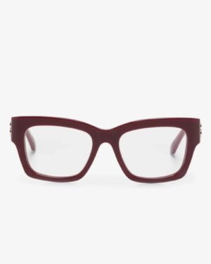 Balenciaga BB0274O 003 μπορντό γυαλιά οράσεως μπροστινή όψη