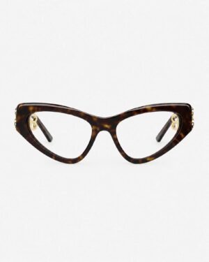 Balenciaga BB0313O 002 Havana γυναικεία cat eye γυαλιά μπροστινή όψη