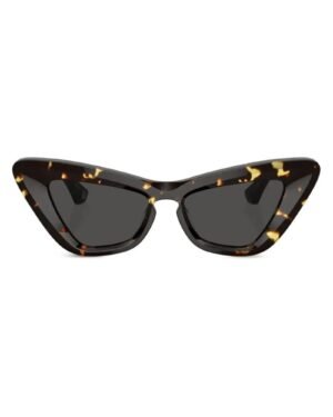 Burberry BE4421U 4106/87 γυναικεία γυαλιά ηλίου cat-eye σε σκούρο ταρταρούγα με γκρι φακούς