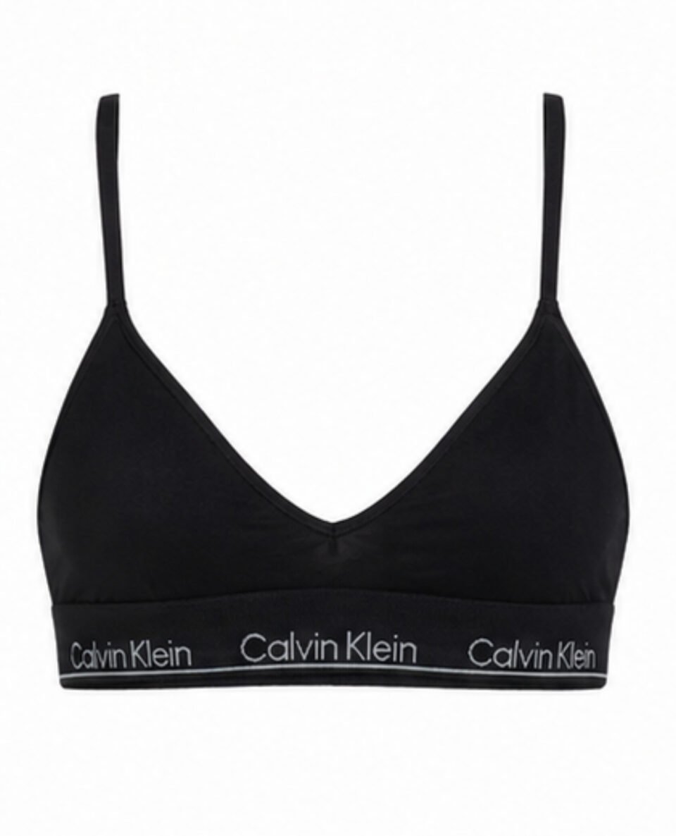 Calvin Klein Light Lined Triangle Bralette Μαύρο