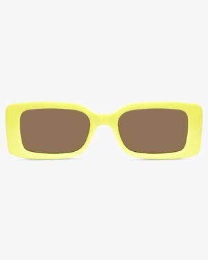 Gucci GG1325S 007 κίτρινα γυαλιά ηλίου με καφέ φακούς