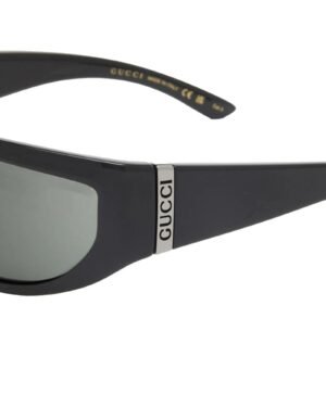 Πλαϊνή λεπτομέρεια λογοτύπου στα Gucci GG1574S 001 γυαλιά ηλίου