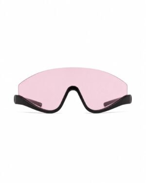 Gucci GG1650S 002 μαύρα γυαλιά ηλίου με ροζ shield φακό μπροστινή όψη