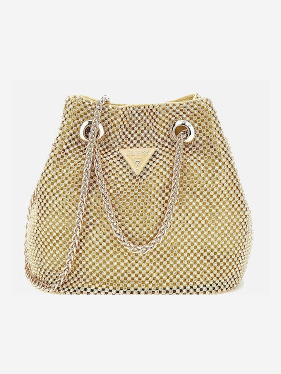 Guess Zalina Γυναικεία Τσάντα Ώμου Χρυσή HWRP9350750-GOL