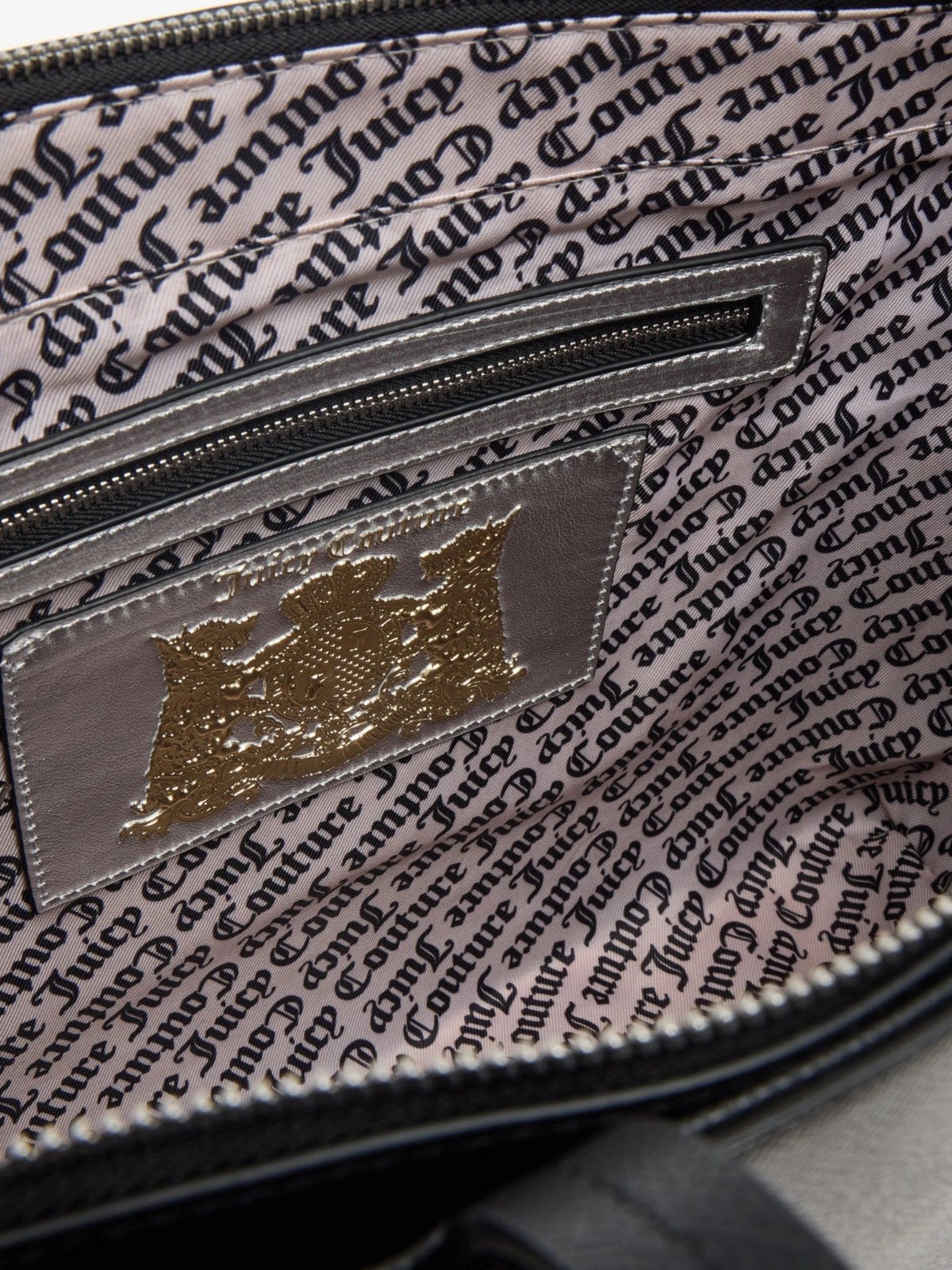 Εσωτερικό της μαύρης τσάντας tote Juicy Couture Jasmine BEJJM8840WVP