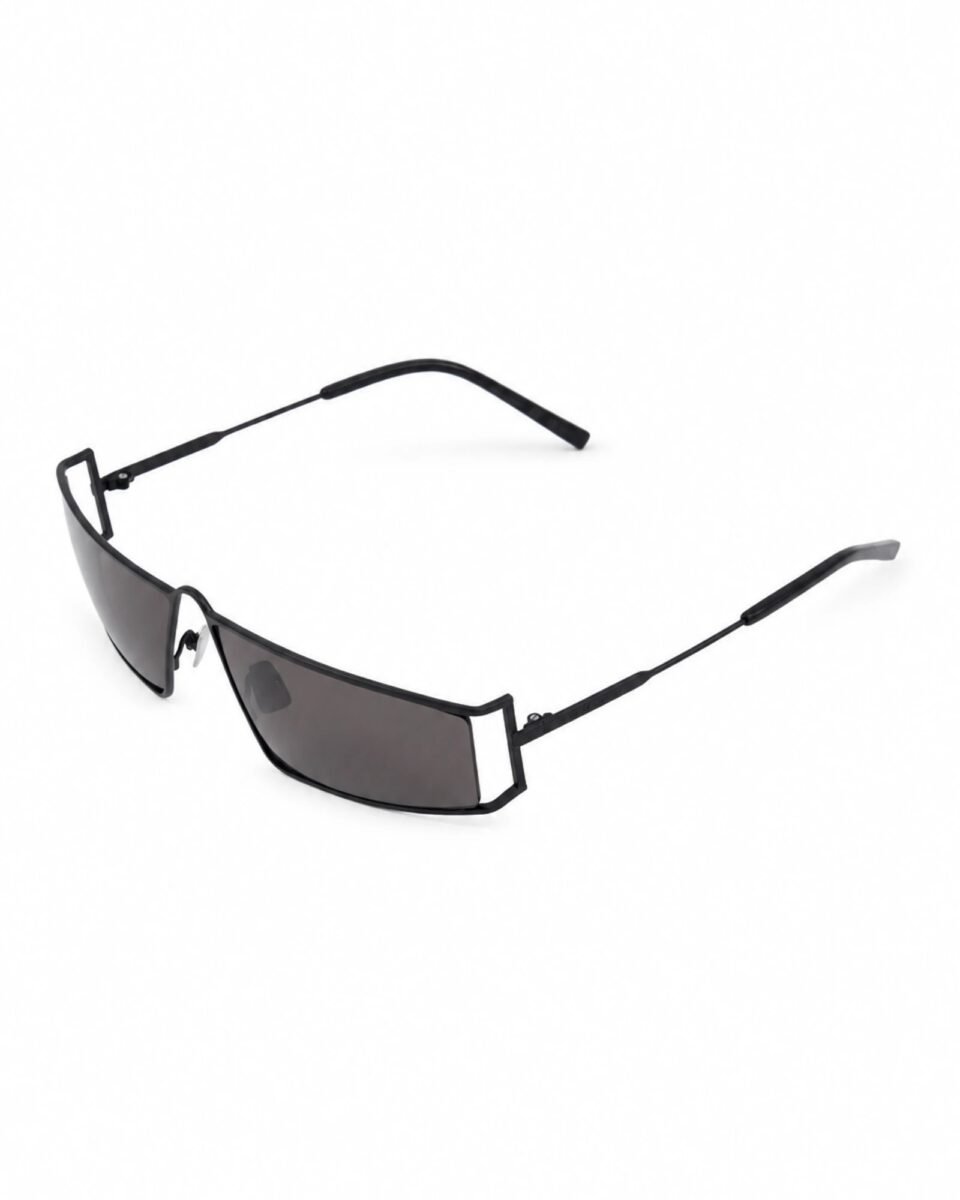 Saint Laurent SL 606 001 Unisex Μαύρα Ορθογώνια Γυαλιά Ηλίου