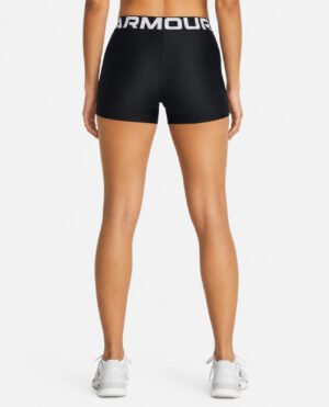 Γυναικείο μαύρο σορτς Under Armour HeatGear Authentics Shorty φορεμένο σε μοντέλο, πίσω όψη