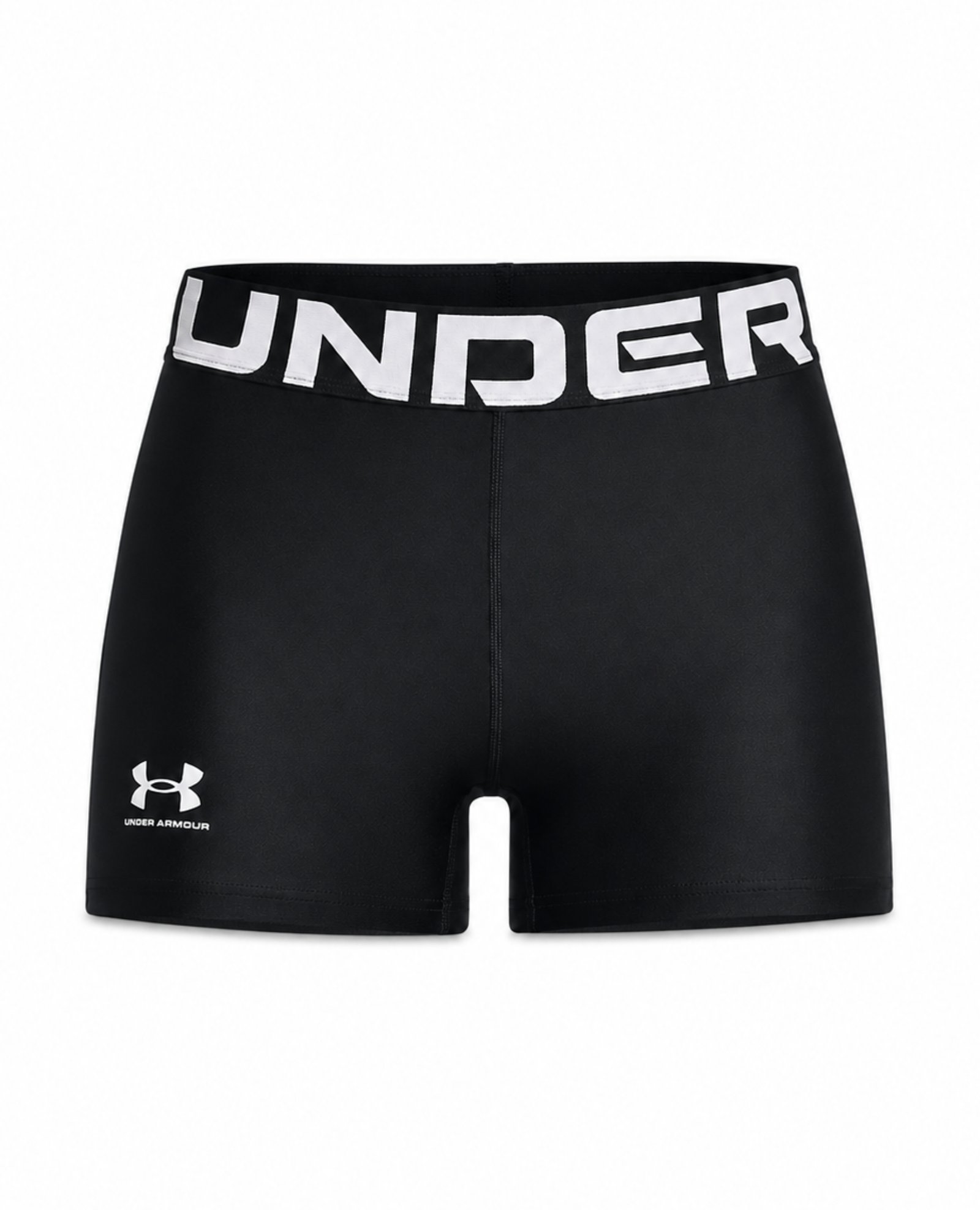 Γυναικείο αθλητικό σορτς Under Armour HeatGear Authentics Shorty σε μαύρο χρώμα, μπροστινή όψη