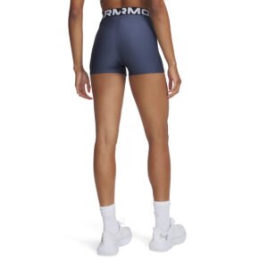 Πίσω όψη Under Armour HeatGear Authentics Shorty γυναικείο compression σορτς σε navy μπλε χρώμα.