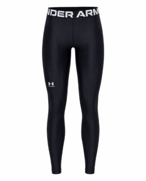 Under Armour HG Authentics γυναικείο μακρύ κολάν μαύρο 1383559-001 μπροστινή όψη