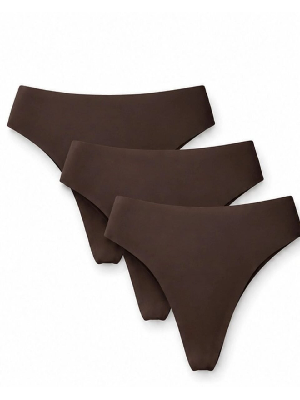 Under Armour Pure Stretch No Show Γυναικεία String 3-Pack – Brown