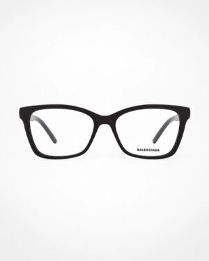 Balenciaga BB0186O 001 μαύρα γυναικεία γυαλιά οράσεως μπροστινή όψη
