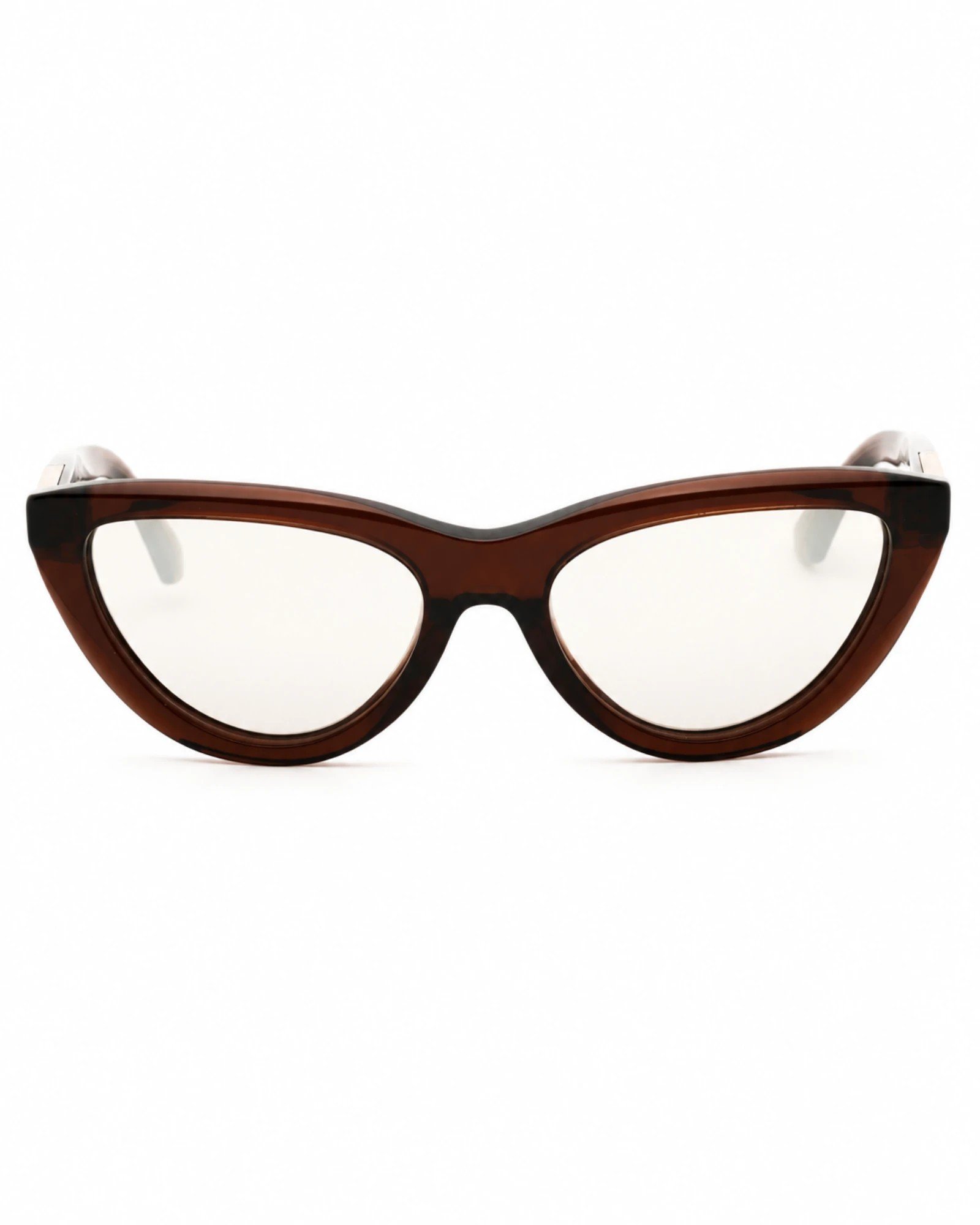 Burberry BE4436U 41448V καφέ cat-eye γυαλιά ηλίου με Clear Mirror Silver φακούς