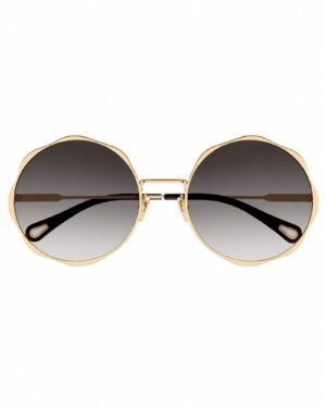 Chloé CH0184S 001 γυναικεία χρυσά γυαλιά ηλίου με γκρι gradient φακούς μπροστινή όψη