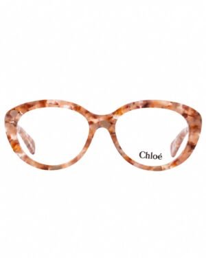 Chloé CH0223O 005 γυναικεία γυαλιά οράσεως ροζ μπεζ μαρμάρινα μπροστινή όψη