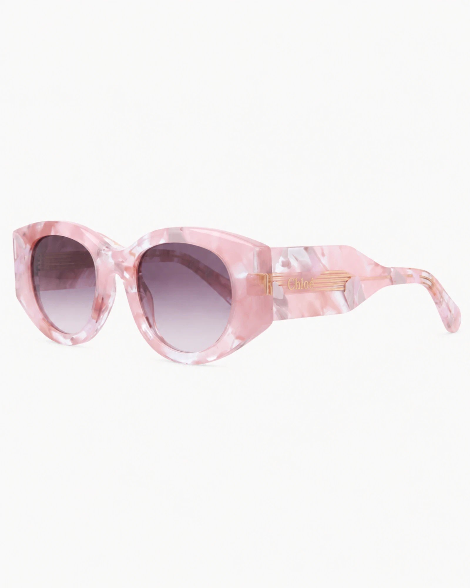 Chloé Gayia CH0251S 005 γυναικεία ροζ γυαλιά ηλίου με μωβ gradient φακούς