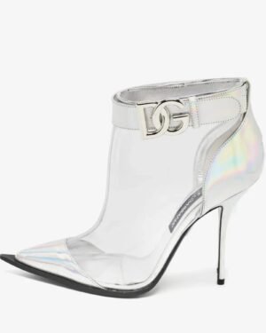 Dolce & Gabbana LA11373 Silver Iridescent μποτάκι πλαϊνή όψη