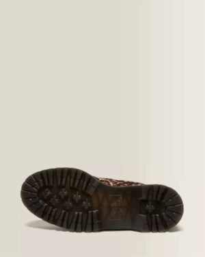 Εξωτερική σόλα Dr. Martens Lowell Archive Leopard hair-on moc toe shoes