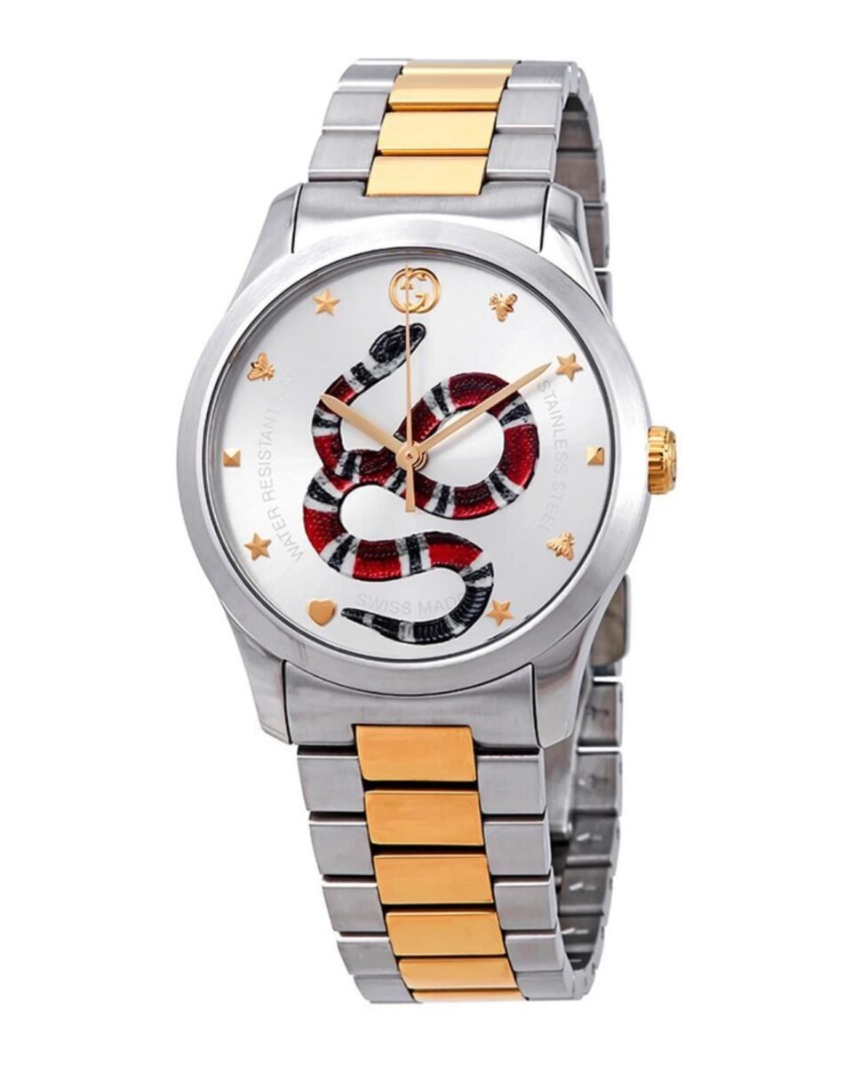 Gucci G-Timeless YA1264075 Γυναικείο Ρολόι Quartz 38mm Two-Tone