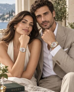 Gucci G-Timeless YA1264075 unisex ρολόι φορεμένο από άνδρα και γυναίκα
