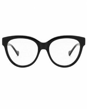 Gucci GG1024O 006 γυναικεία μαύρα γυαλιά οράσεως cat eye μπροστινή όψη